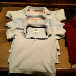 Kids Polo shirts / uniform shirts...size 4/5 lt.blue...dk.blue & maroon